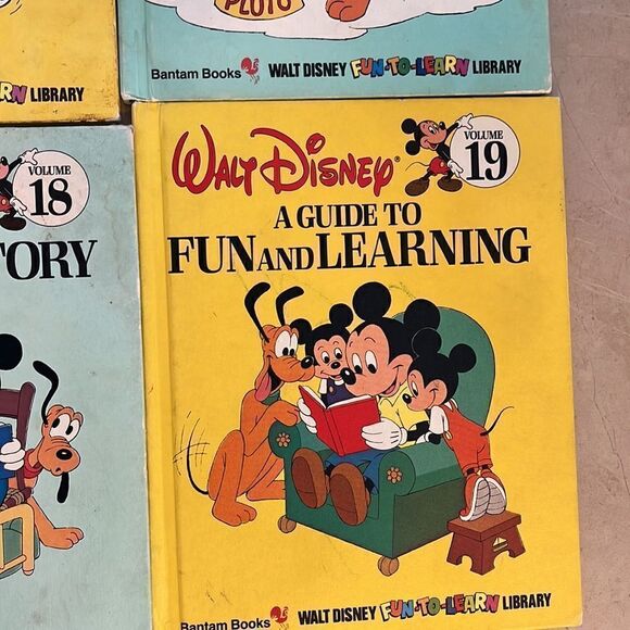 1983 Walt Disney Fun-To-Learn Library 19 Volume Set Bantam Books (9 book… - Picture 5 of 6